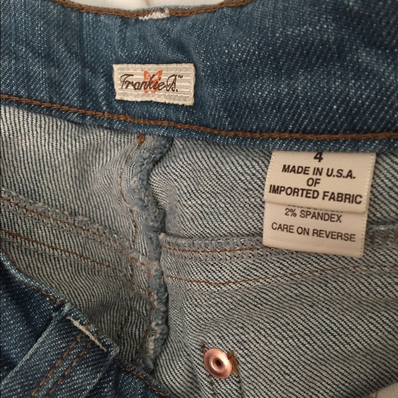 Frankie B jeans floral design flare size 4 - Picture 5 of 6